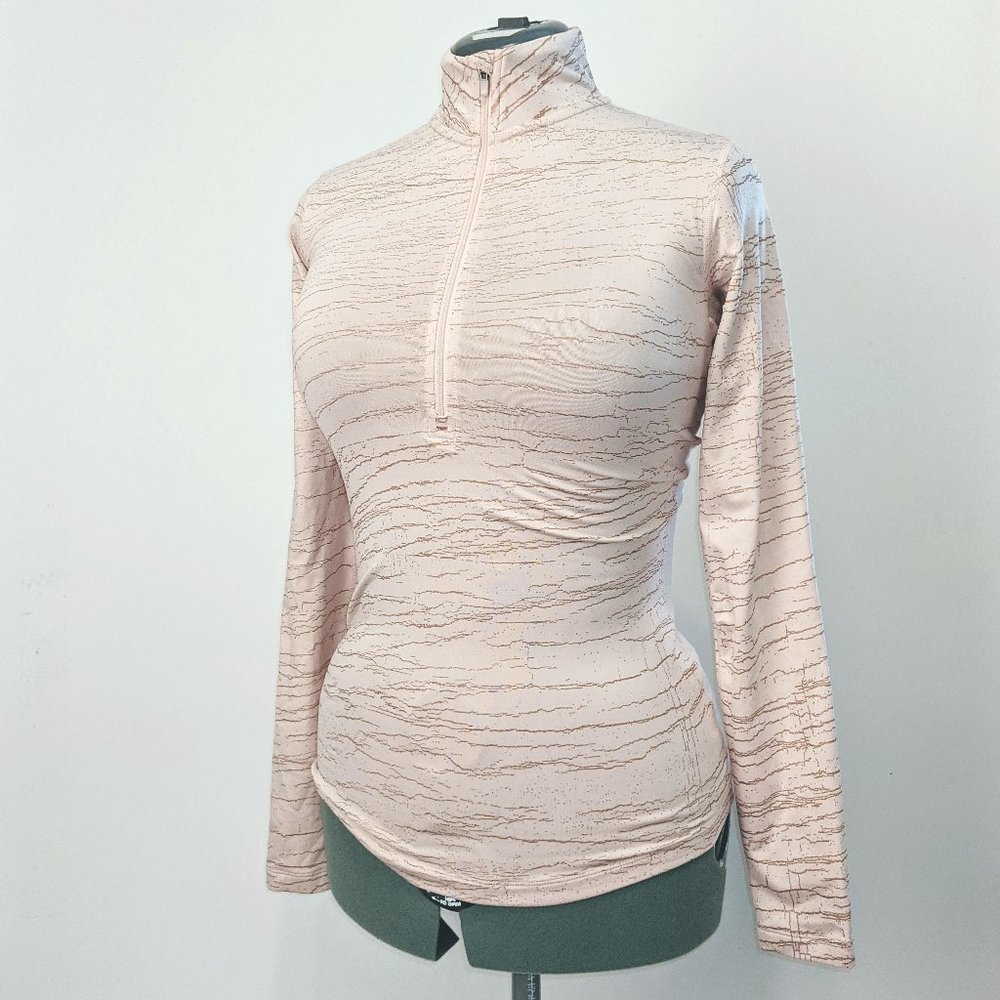 Nike pro victory metallic crackle quarter zip